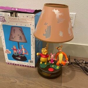Vintage Disney Winnie the Pooh & Friends Animated Talking Lamp